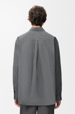 로에* 아나그램 자수 체크 버튼다운 셔츠 1687484 - 이미지 4
