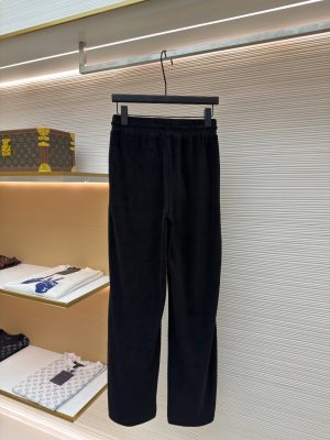 셀린* 마차 로고 자수 벨벳 밴딩 팬츠 블랙 1687565 - 이미지 3